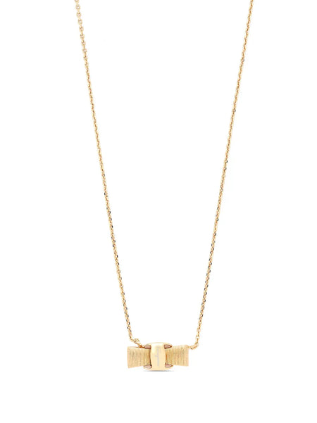 Vera bow-pendant necklace