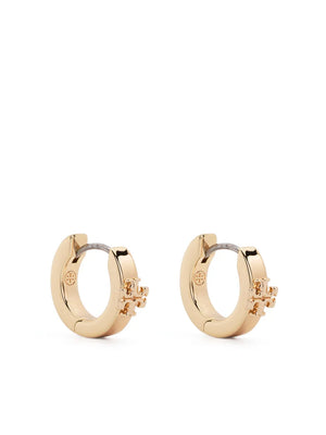 Double T-motif polished earrings
