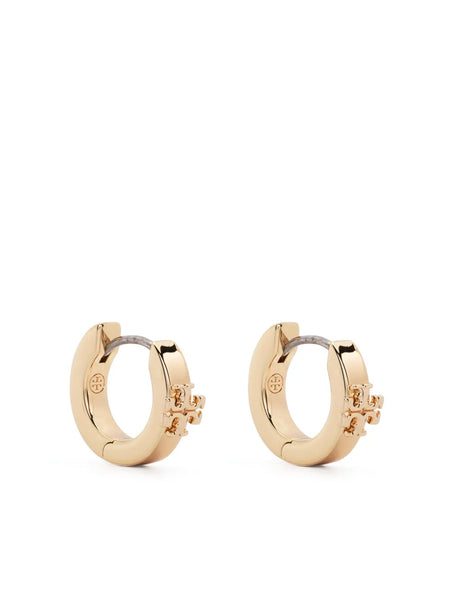 Double T-motif polished earrings
