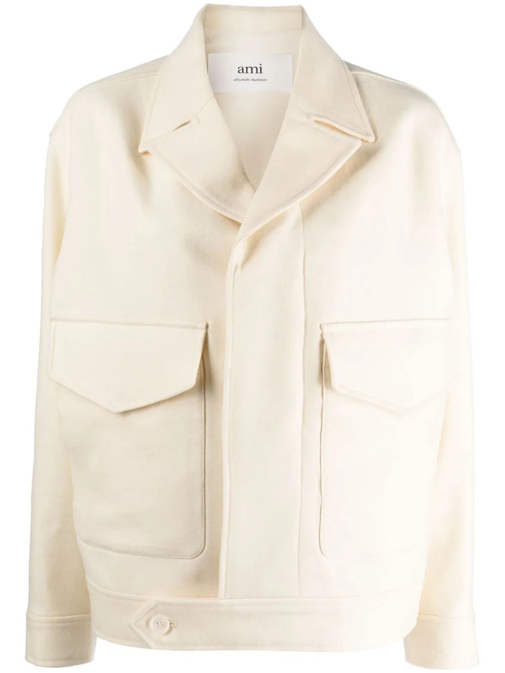 notched-lapel virgin-wool jacket
