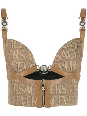 Versace Allover bustier top