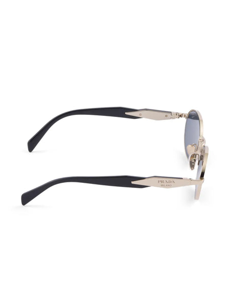 tinted oval-frame sunglasses