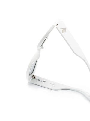Berta tortoiseshell-effect oval-frame sunglasses