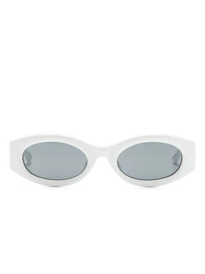 Berta tortoiseshell-effect oval-frame sunglasses