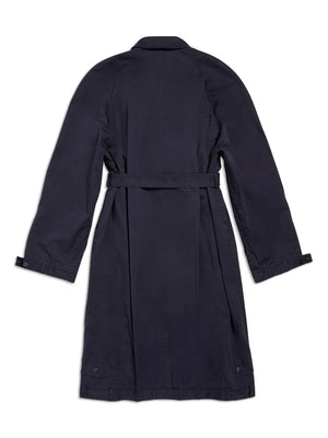 Deconstructed cotton long coat