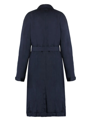 Deconstructed cotton long coat