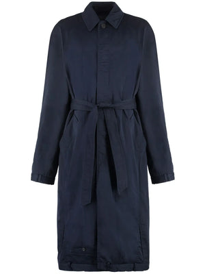 Deconstructed cotton long coat