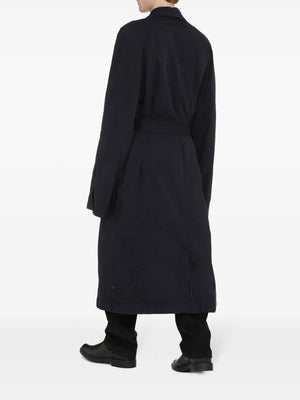 Deconstructed cotton long coat