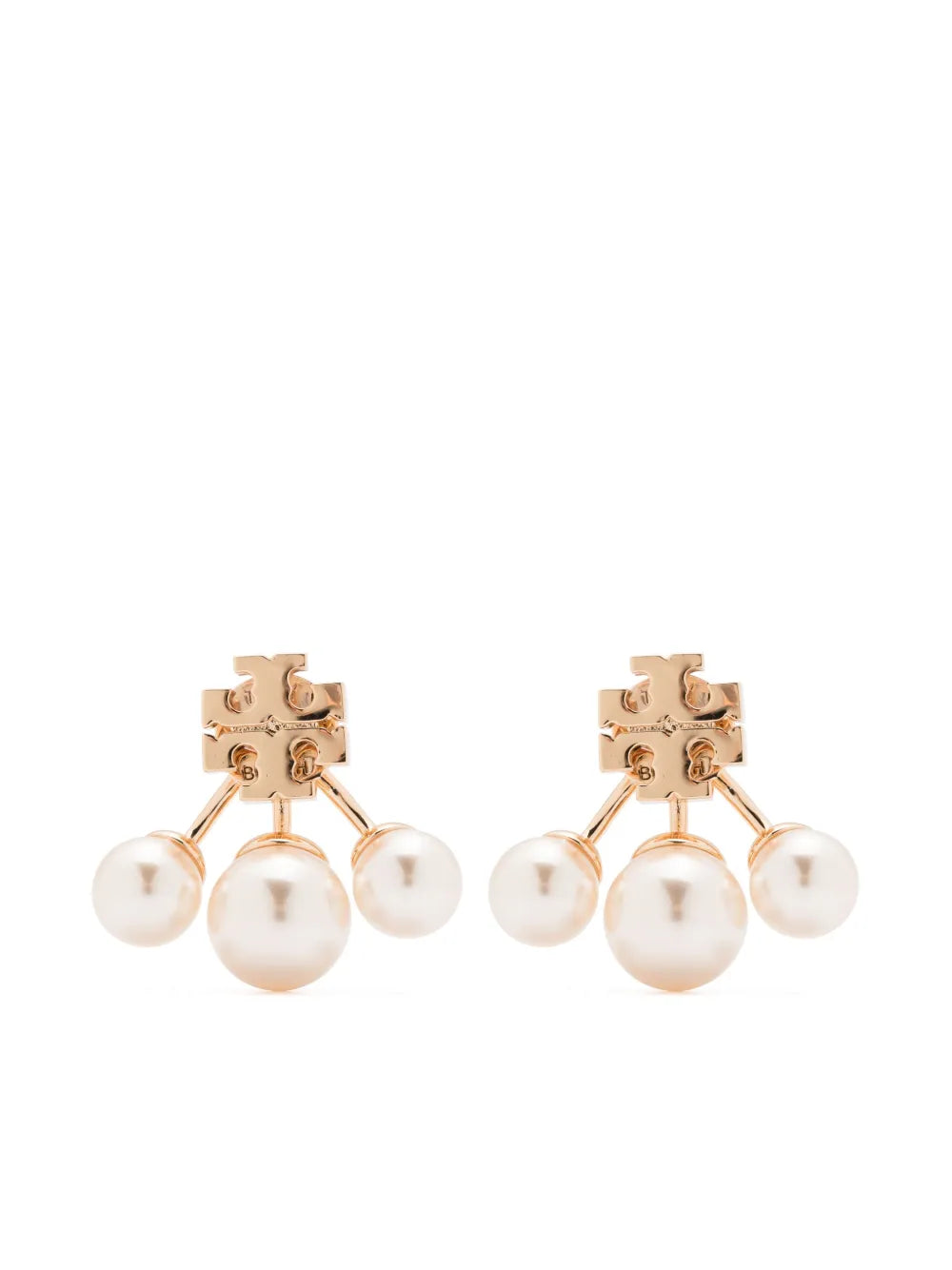 Kira pearl front-back earrings