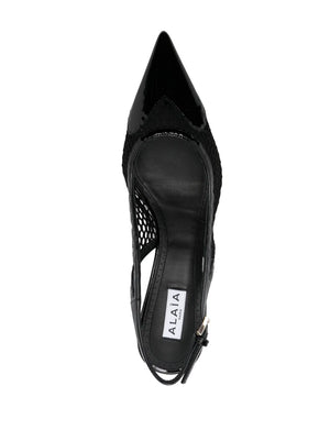 55mm Le Coeur slingback leather pumps