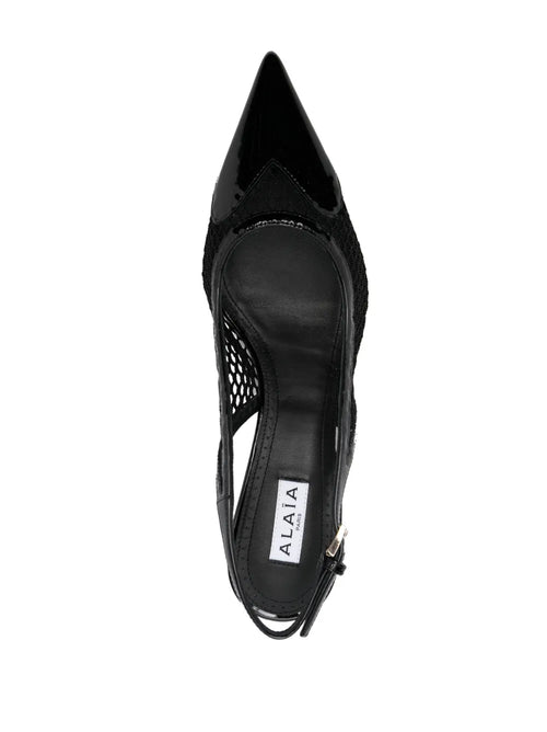 55mm Le Coeur slingback leather pumps