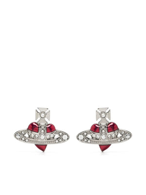 New Diamante Heart stud earrings