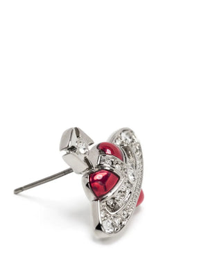 New Diamante Heart stud earrings