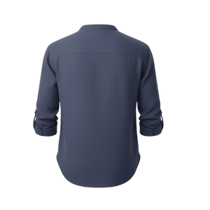 CAPRI LINEN SUMMER SHIRT NAVY BLUE
