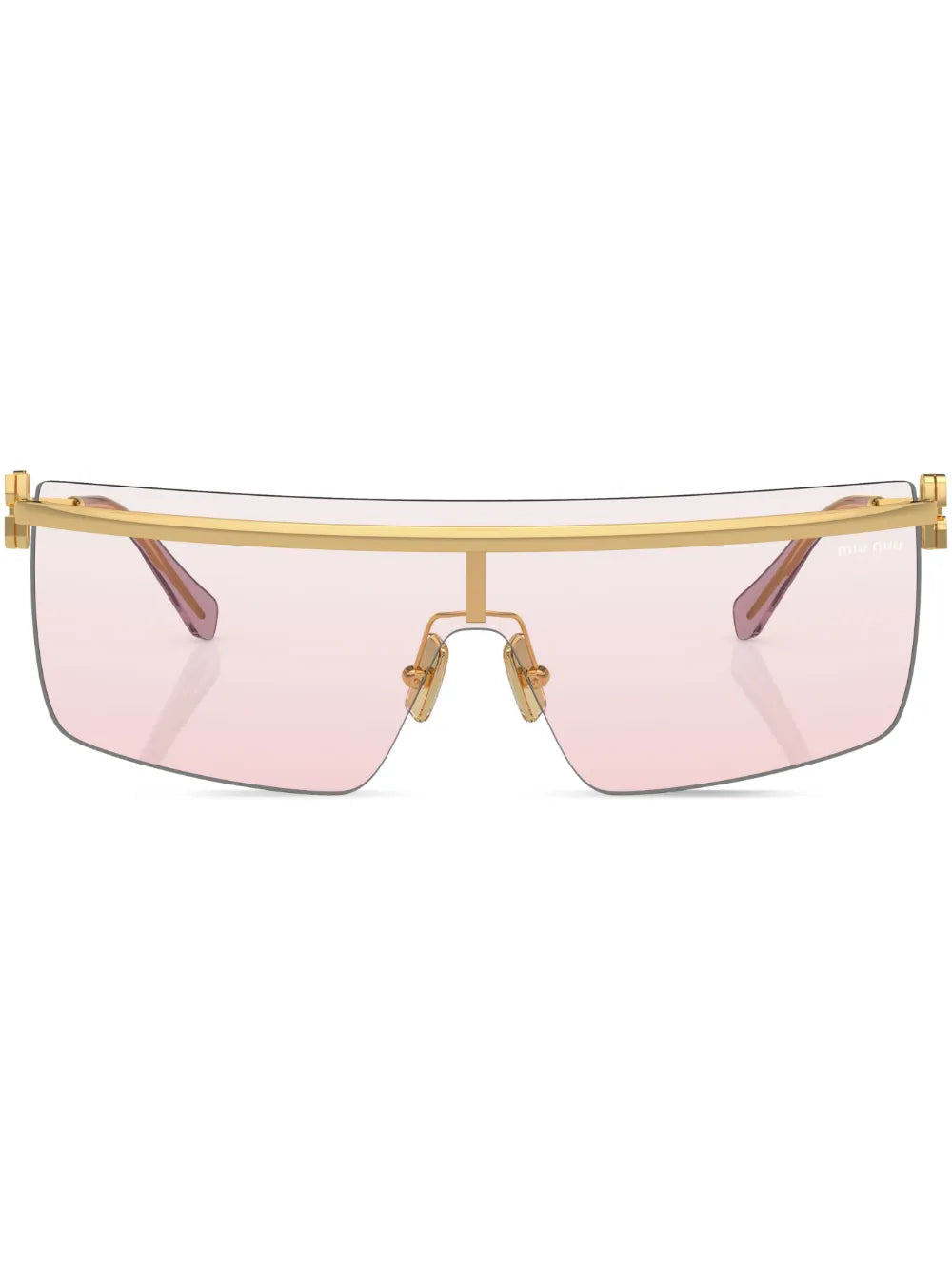 rimless square-frame sunglasses