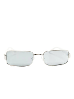rectangle-frame metallic sunglasses