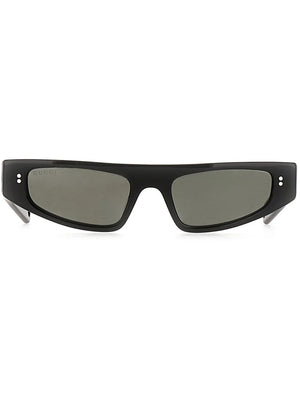 logo-print cat eye-frame sunglasses