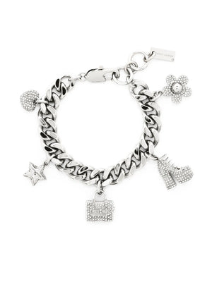 The Pavé Mini Icon charm bracelet