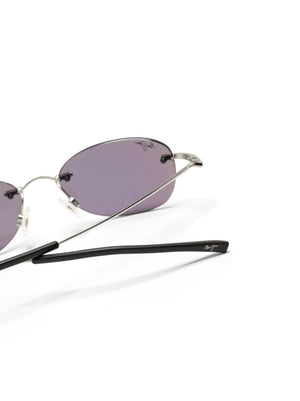 Aki Aki mirrored lenses oval-frame sunglasses