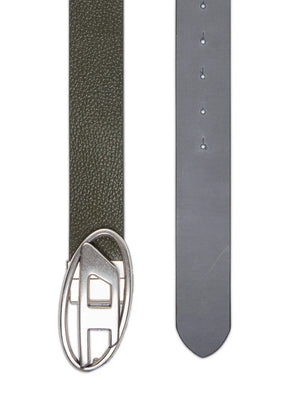 1DR logo-buckle leather belt