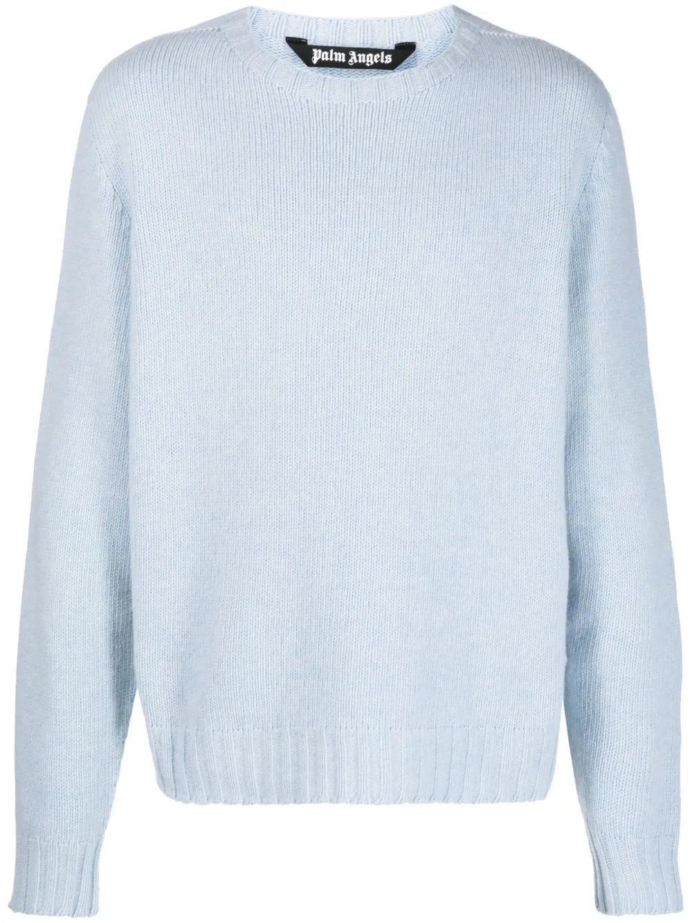 curved-logo wool-blend jumper