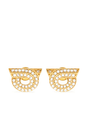 Gancini rhinestone-embellished earrings