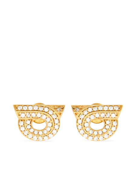 Gancini rhinestone-embellished earrings