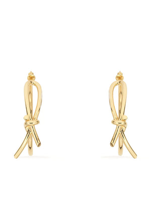 asymmetric bow earrings
