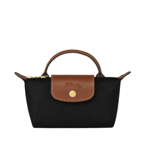 Longchamp Le Pliage Original Pouch with handle Black - Recycled canvas