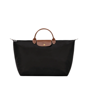 Longchamp Le Pliage Original M Handbag Black - Recycled canvas