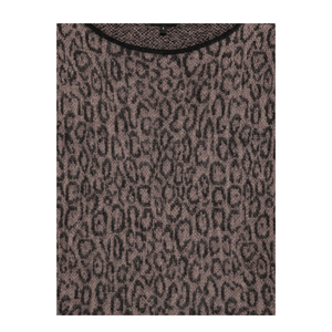 Brown Leopard Print Sweater