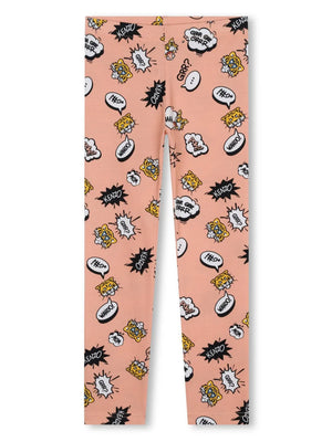 tiger-print jersey leggings