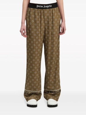 Paisley-Print Straight-Leg Trousers