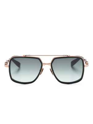 BPS 108E square-frame logo-engraved sunglasses
