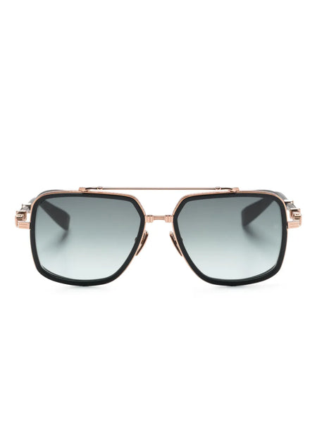 BPS 108E square-frame logo-engraved sunglasses
