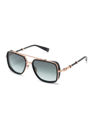 BPS 108E square-frame logo-engraved sunglasses