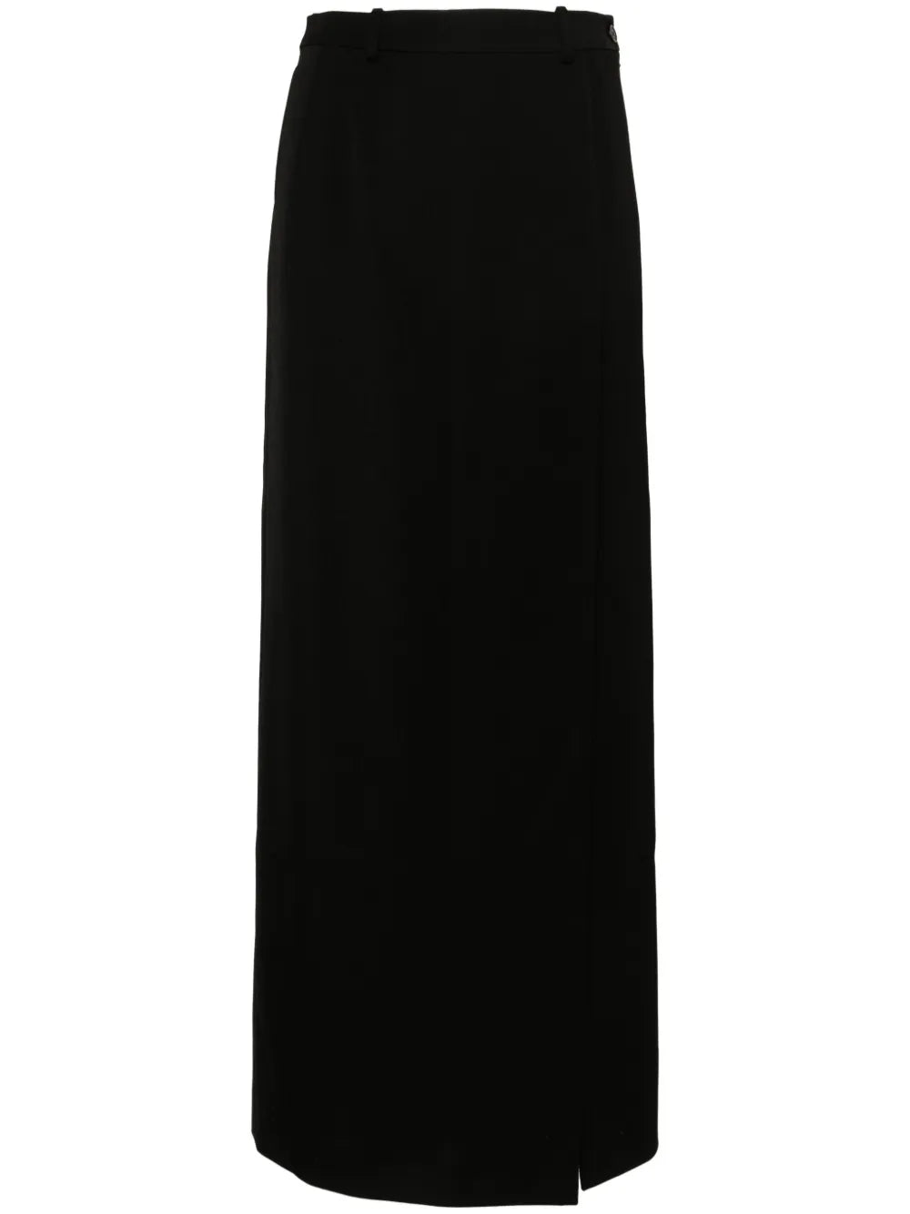 slit tailored maxi skirt