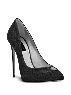 glitter-detailed stiletto pumps