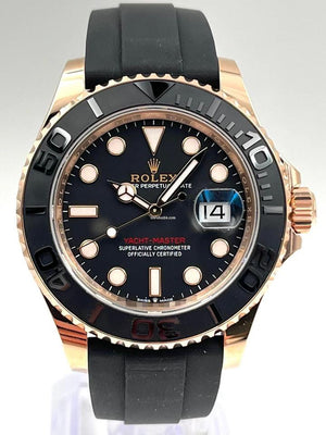 Rolex | Yacht-Master | 126655-0002 | Rose gold | 40 mm | Rubber | Black | Automatic