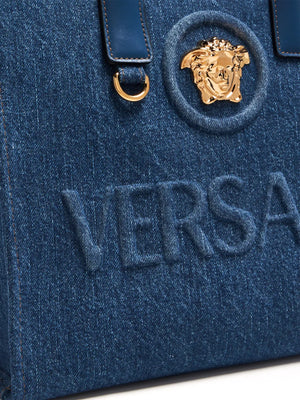 La Medusa denim tote bag