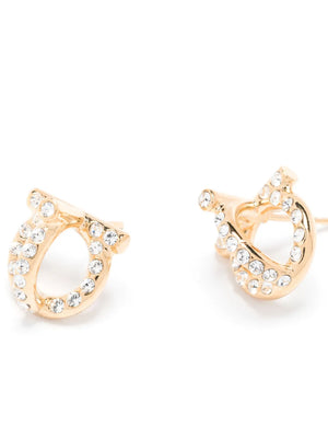 Gancio 3D crystal stud earrings