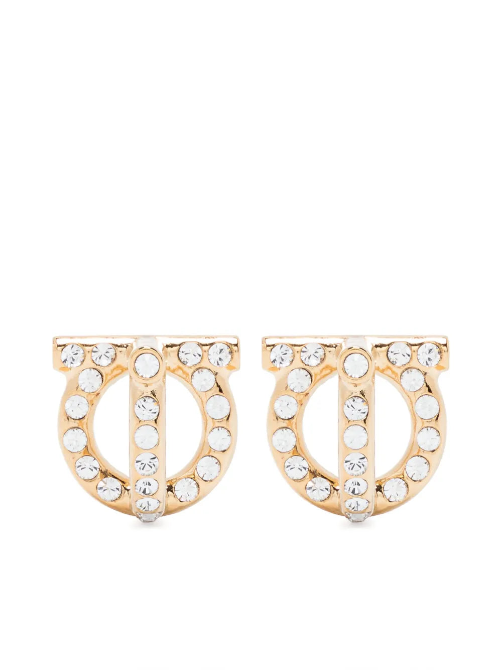 Gancio 3D crystal stud earrings