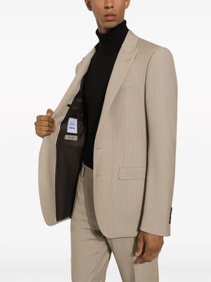 tonal-striped two-piece suit