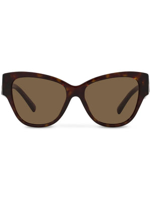 tortoiseshell-effect butterfly-frame sunglasses