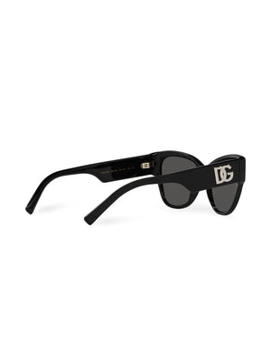 logo-embossed butterfly-frame sunglasses