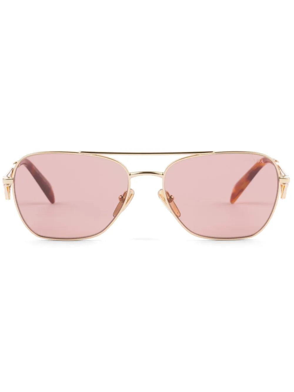 triangle-logo pilot-frame sunglasses