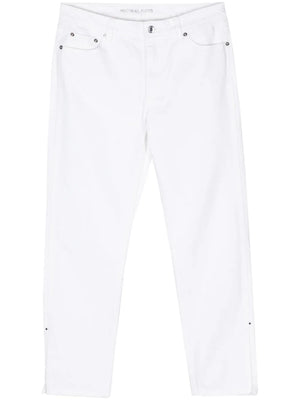 cropped cotton jeans
