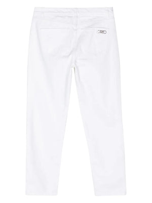 cropped cotton jeans