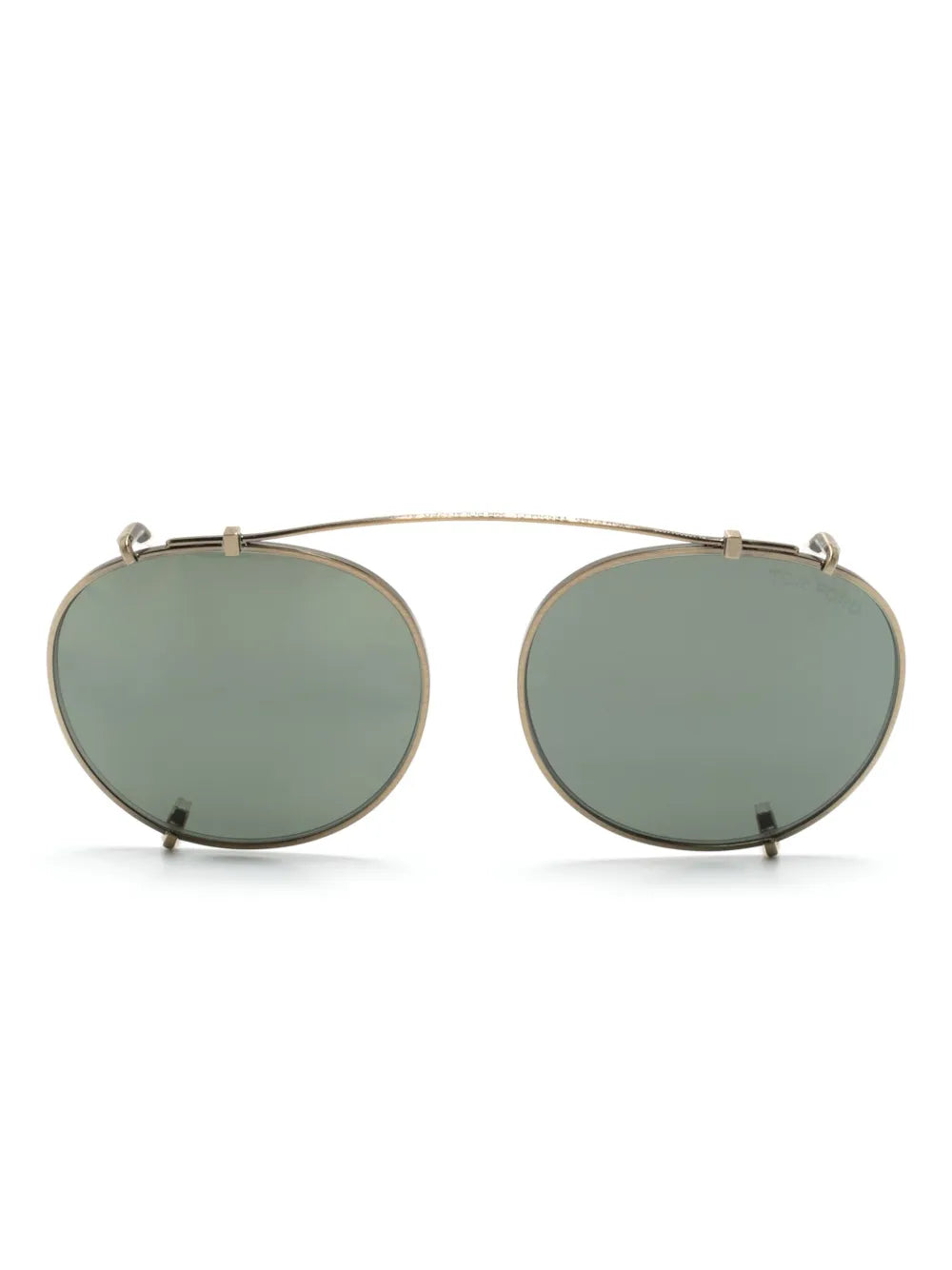 pilot-frame clip-on sunglasses