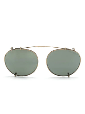 pilot-frame clip-on sunglasses